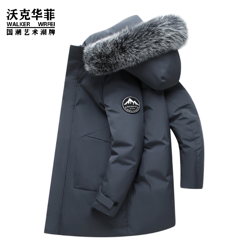 沃克华菲新款中长款羽绒服