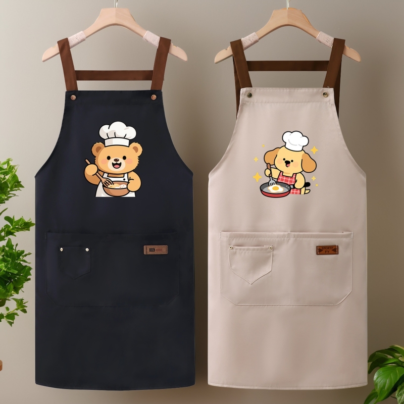 摆摊围裙厨房家用帆布工作服女餐饮上班专用大人理发2025新款做饭