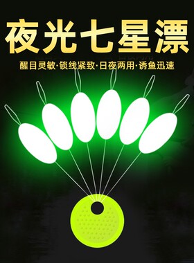 夜光七星漂豆传统钓高灵敏溪流浮