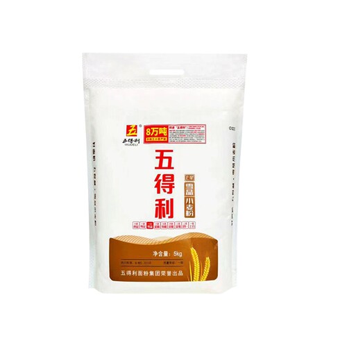 五得利七星雪晶小麦粉1kg5kg面粉白面优选包子饺子面条袋装年货节