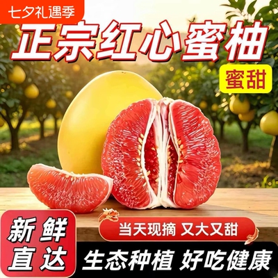 广西正宗红心蜜柚子当季新鲜水果