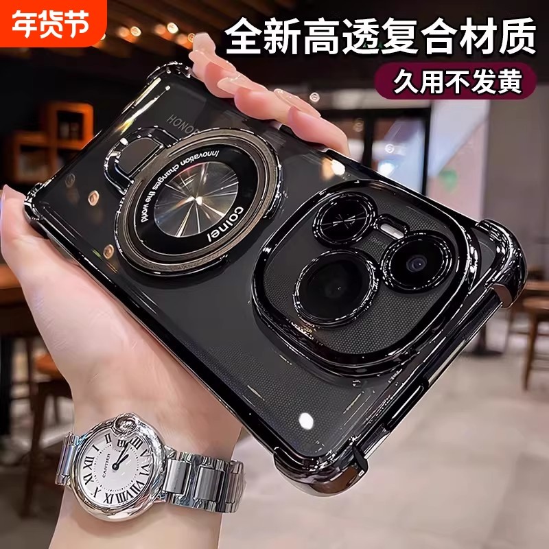 适用荣耀power手机壳新款磁吸带支架华为荣耀500Pro镜头全包300防摔气囊荣耀400Pro透软硅胶90男女高级保护套,3C数码配件,手机保护套/壳,淘宝优惠券,粉丝福利购,淘宝优惠卷