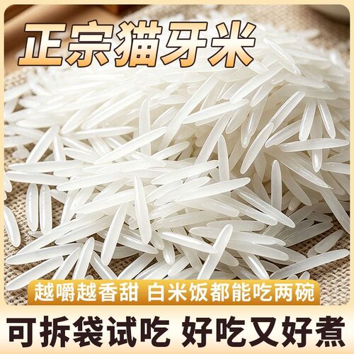 广西猫牙米丝苗米生态米长粒香米煲仔饭炒饭籼米新米上林米业搜索