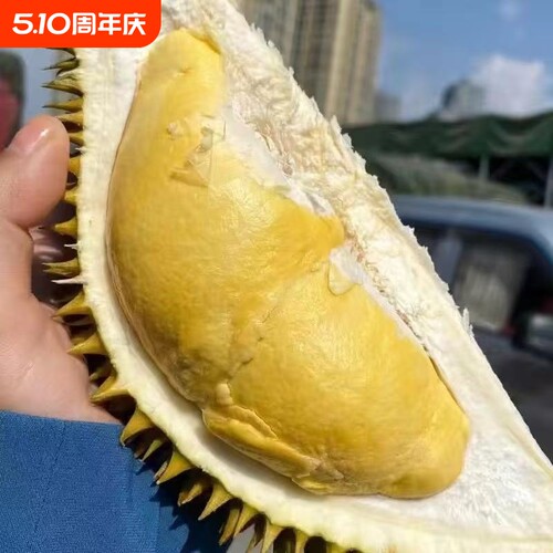 泰国进口正宗金枕榴莲带壳A果树熟榴莲干包细腻软糯整箱顺丰包邮