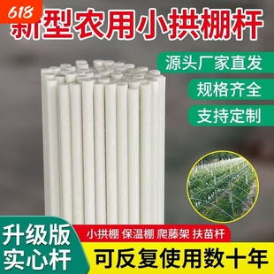 大棚骨架玻璃纤维新型小拱棚支架地膜蔬菜棚拱杆玻璃钢支撑条农用