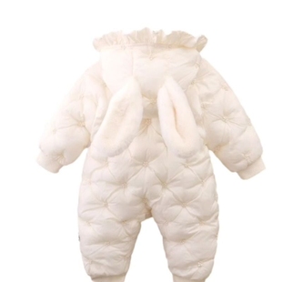女宝宝冬加厚爬服婴儿外出服A305 婴儿棉服连体衣冬装 2025新款 冬季
