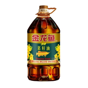 金龙鱼醇香菜籽油5L大桶装家用食用油炒菜烹饪健康美味精选优质