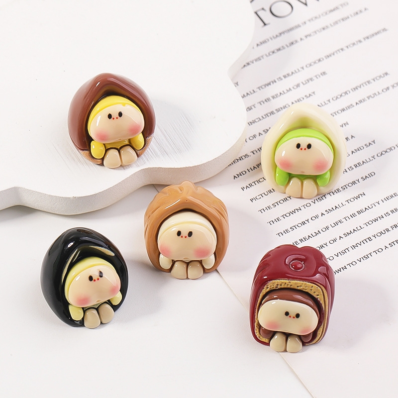无聊了看看坚果娃娃开心果电脑桌面小摆件治愈系工位日式解压装饰