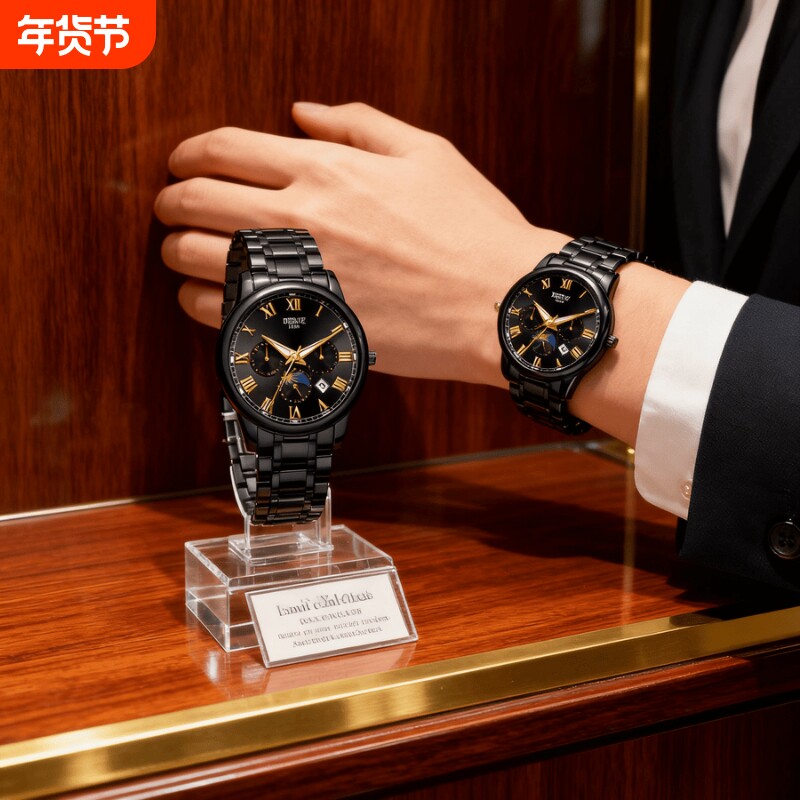 名牌男士手表正品官方旗舰瑞士非机械手表男款2024新款防水石英表