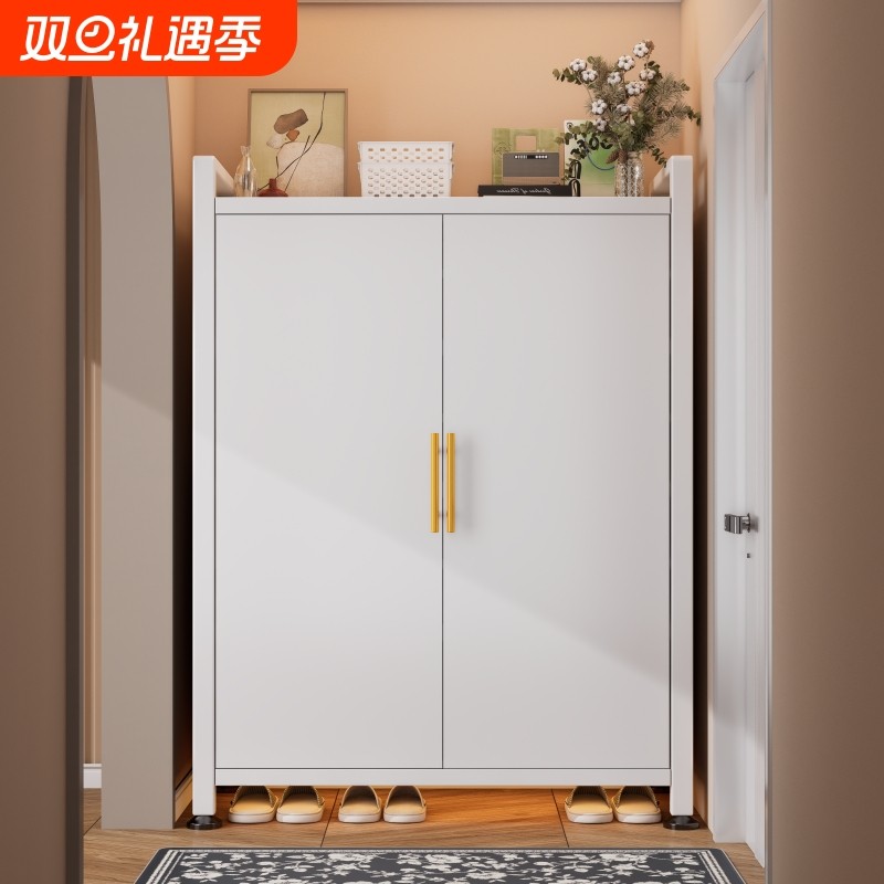钢制鞋柜家用入户玄关多层收纳一体靠墙防尘电梯门口走廊储物鞋架