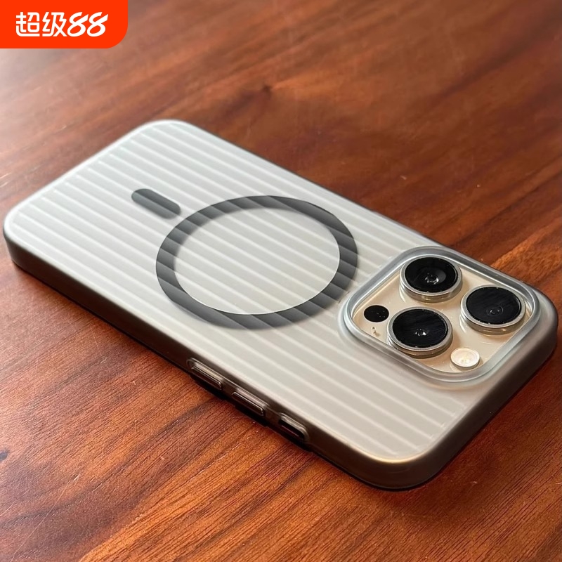 纹瓦楞纹适用苹果16手机壳新款透明iphone15promax保护套14全包防摔高级感13pro磨砂散热男女12超薄冰雾外壳