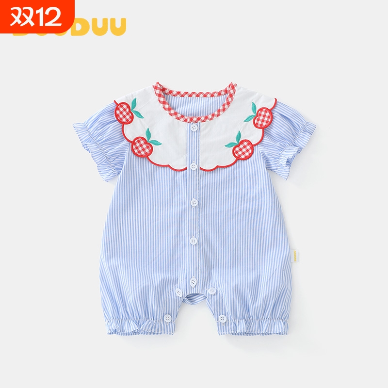 DUUDUU女宝宝短袖连体衣薄款夏装