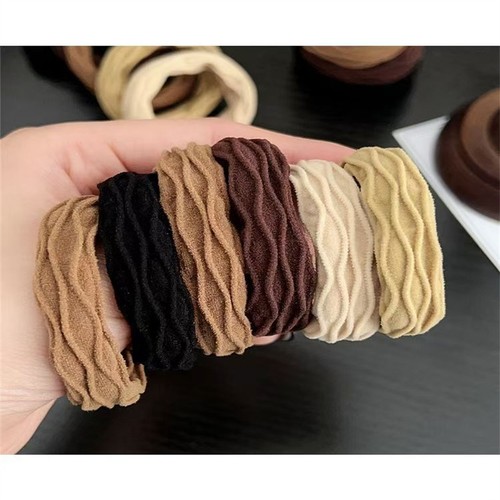 加粗高弹力无接缝头绳发圈头饰发饰皮筋ins女扎头学生高颜值超仙