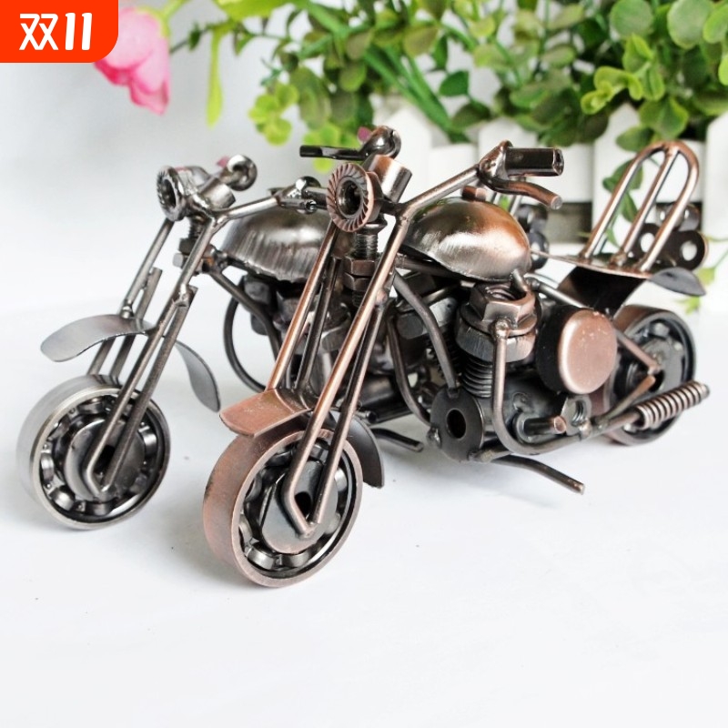 金属铁艺摩托车模型特价促销摆件手工工艺品礼物多款可选创意全铁