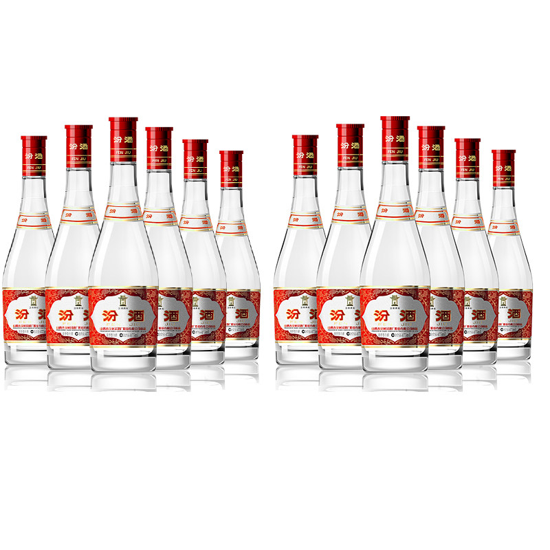 山西杏花村汾酒42度红盖汾475ml*12瓶纯粮食口粮白酒清香型非股份图片