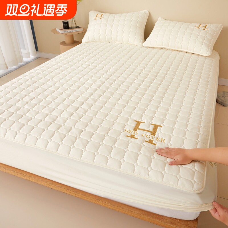 母婴A类夹棉床笠品帅垫保护罩