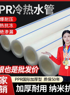 ppr冷热水管ppr配件6分25热熔管4分20自来水热水管家装管道耐高温