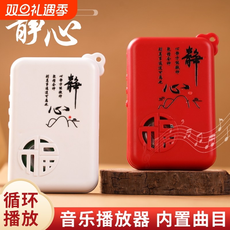 小型迷你便携式播放器老人随身挂脖款可充电播放机高清音质音乐机