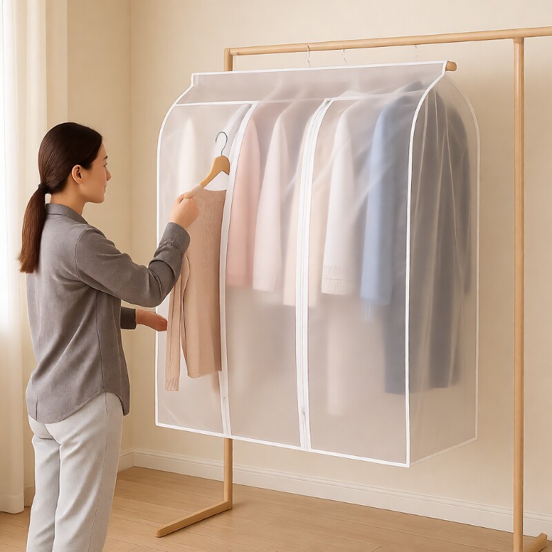 防尘袋衣服防尘罩挂式家用收纳衣罩全封闭西装套大衣羽绒服挂衣袋