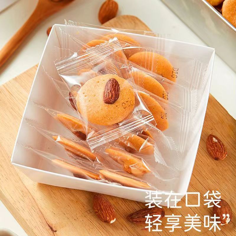 巴旦木红枣山药薄脆饼干巴坦木无糖巴达木八旦木坚果饼追剧解馋