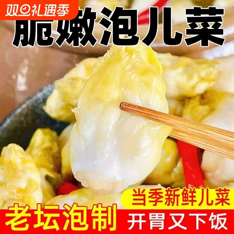 泡儿菜解馋即食泡菜下饭鲜脆嫩泡菜酸辣菜腌制酸辣下饭菜休闲小吃