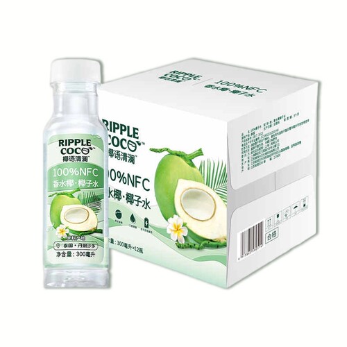 椰语清澜椰子水300ml*12瓶