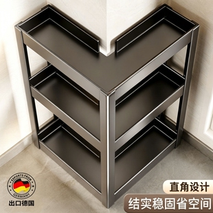 德国厨房转角调料品置物架台面拐角收纳架多层调味料放置架窄款