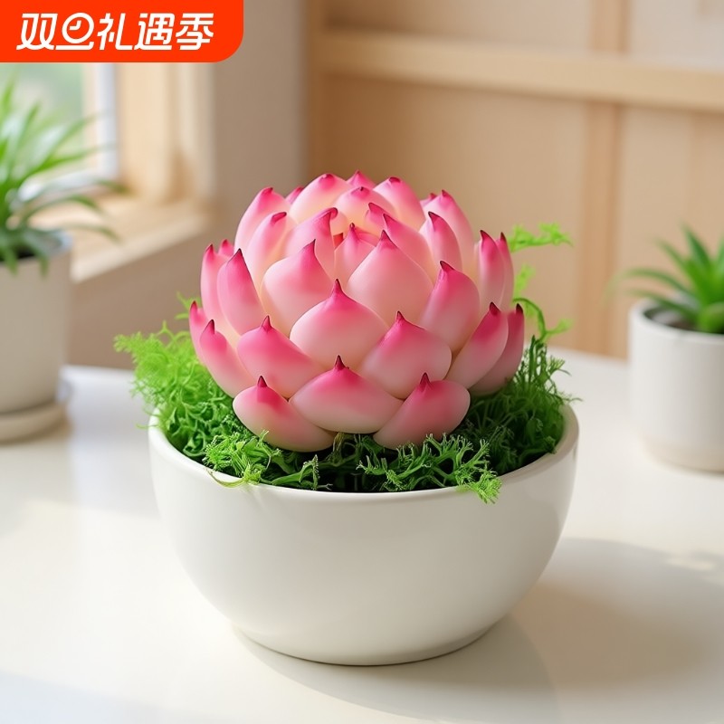 法兰西玫瑰多肉系冰边植物阳台花卉桃蛋带盆玉露精品吉娃娃老桩