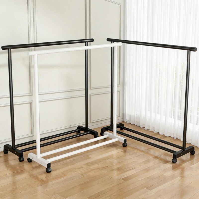 晾衣架落地室内家用阳台可移动简易衣架卧室挂衣架宿舍学生衣帽架