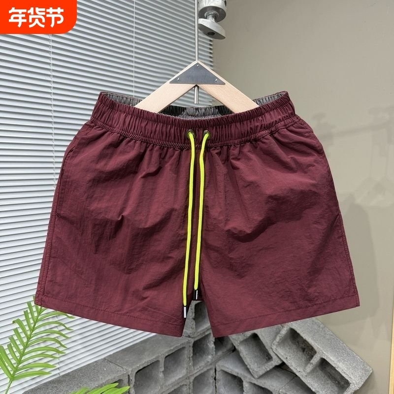 光版简约百搭休闲三分沙滩裤男款短裤夏季新品速干运动中裤外穿潮,男装,中老年下装,淘宝优惠券,粉丝福利购,淘宝优惠卷