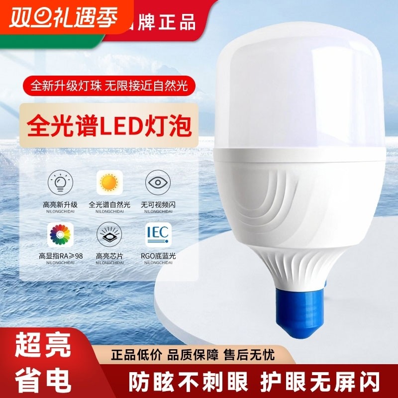 鼎雁照明led灯泡大螺旋纹口e27节能超亮家用护眼大功率吊灯小球