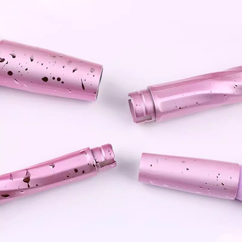 特 包邮 紫玫瑰纤维毛套刷 散粉刷腮红刷高光刷眼部小套装