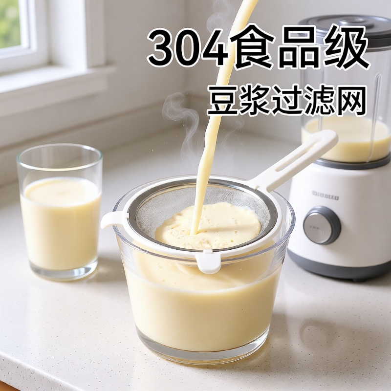 304不锈钢豆浆过滤网带耳款