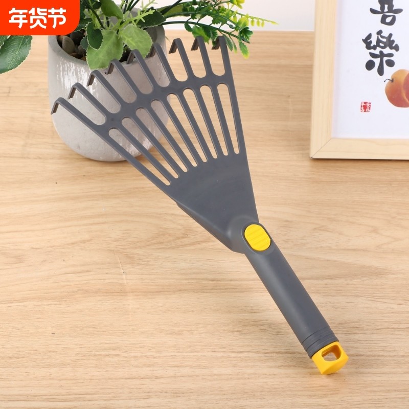 翻土地园艺多功能家用扫把子农用塑料耙子杂草庭院花园扁耙清洁耙