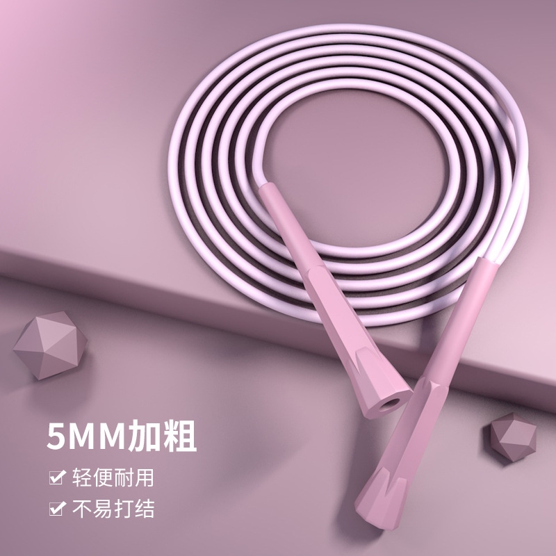 新款运动竞速跳绳PP手柄学生考试成人男女健身家用无绳跳绳