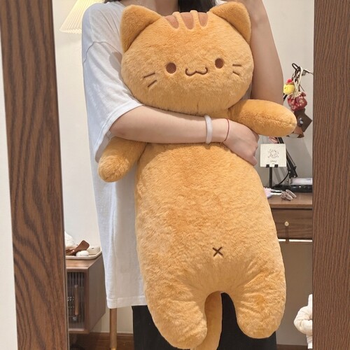 长条猫咪玩偶睡觉抱枕公仔猫条床上夹腿毛绒玩具布娃娃女生日礼物