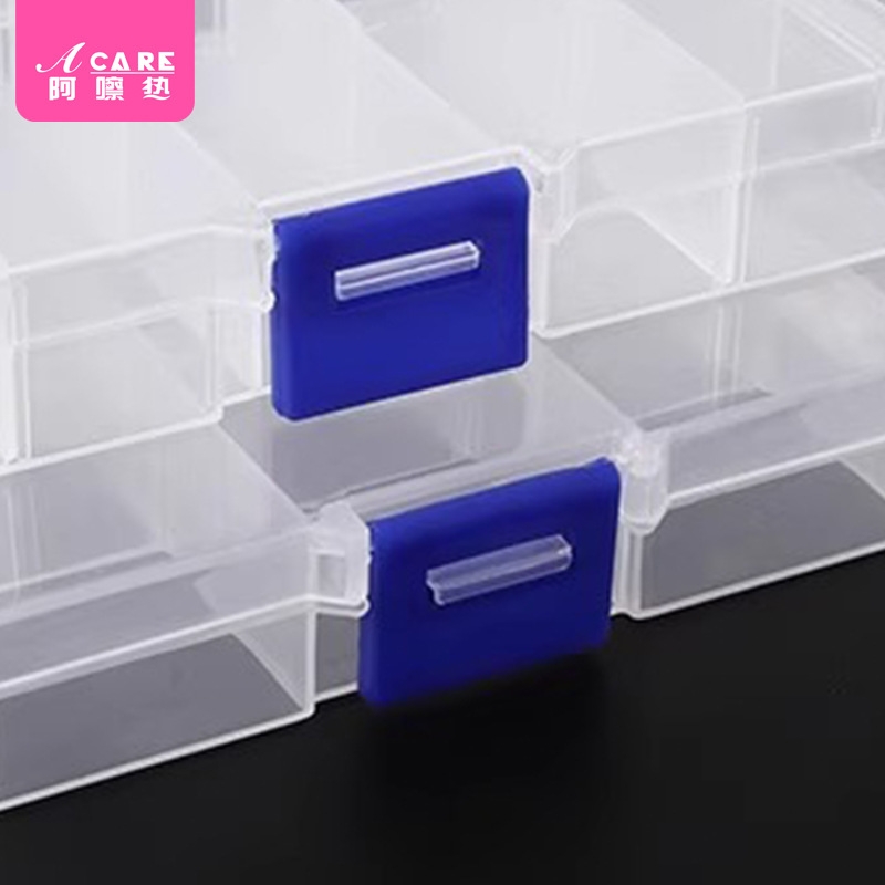 收纳盒/耳钉AC1sn0-首饰透明可视盒小饰品耳环整理小格子饰项