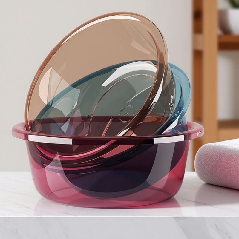 加厚洗脸盆塑料洗衣服家用大中盆子学生洗脚盆婴儿小面盆百货实用