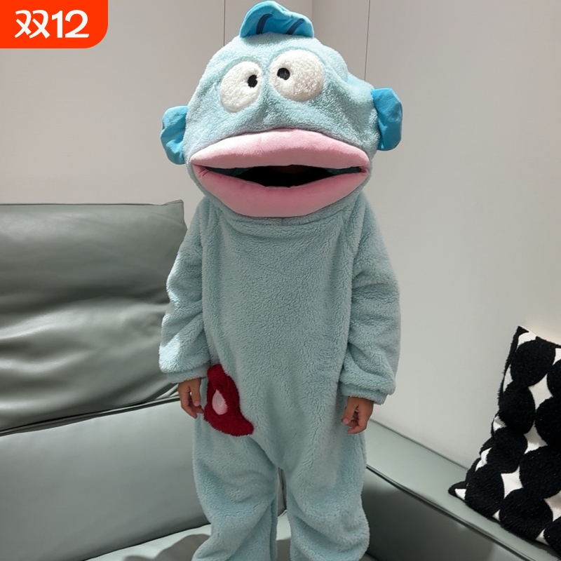 无注册商标儿童丑鱼连体睡衣