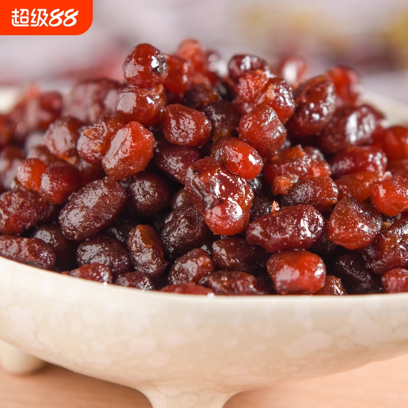 糖纳红豆糖渍豆凉糕凉粉奶茶炒酸奶烘焙原料糖蜜豆即食红豆500g