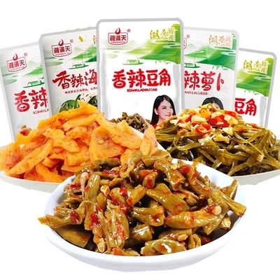 湘满天香辣萝卜豆角海带丝零食独立小包装下饭菜小菜湖南混合装