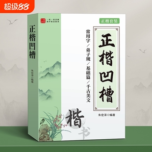 正楷字帖成人练字凹槽练字帖反复使用楷书入门钢笔练字专用练习硬笔书法练字本男女生字体漂亮初中生楷体速成初学者反复使用写字贴