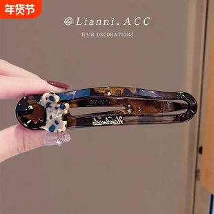 侧边发夹网红2025年新款夹子头饰女鸭嘴夹大号刘海夹边夹韩国发卡