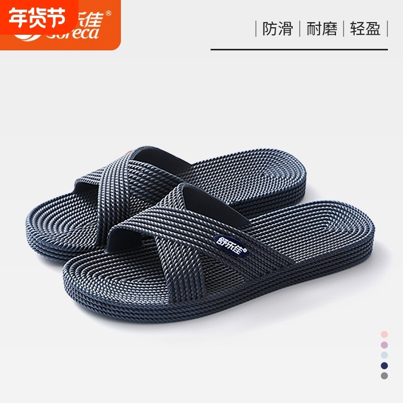 浴室拖鞋女居家用室内防滑厚底情侣洗澡家居软底凉拖鞋男夏防滑