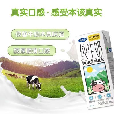 9月产 完达山纯牛奶整箱200ml*24盒3.2蛋白学生儿童全脂香浓牛奶