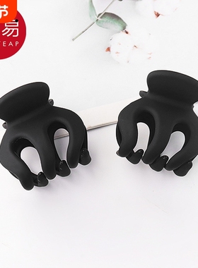 抓夹/高马尾AB1SQ0-发夹头饰大号固定防塌扎丸子头简约黑色