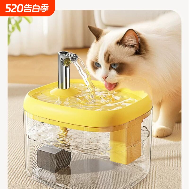 猫咪饮水机静音宠物水盆自动循环流动过滤猫狗喂水神器猫咪用品