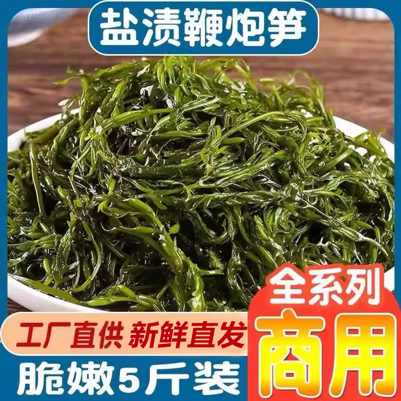 藻类海带鞭炮笋海藻盐渍马尾藻羊栖菜即食海草长寿海带菜火锅配