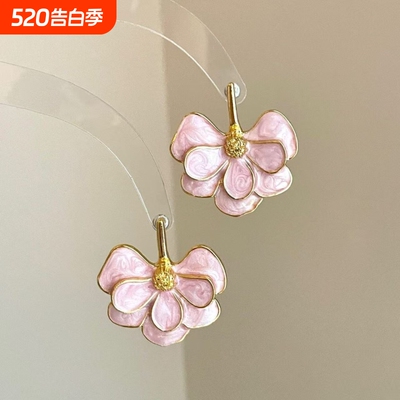 Vintage古着 Glutinous ginkgo耳饰2026新款高颜值时尚个性耳钉女