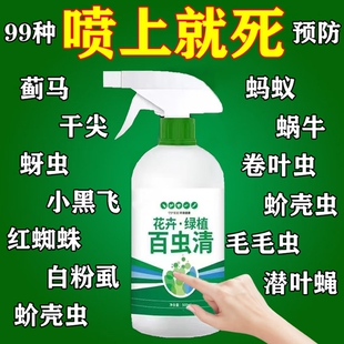 百虫清蔬菜专用除虫剂无毒菜园专用喷雾花卉植物菜地免稀释防虫